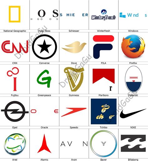 Logo Quiz Answer Key