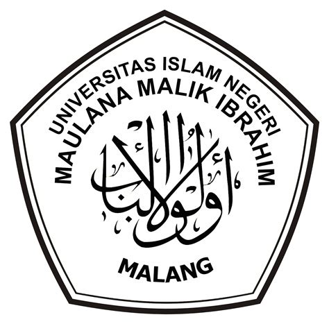 logo uin malang hitam putih png