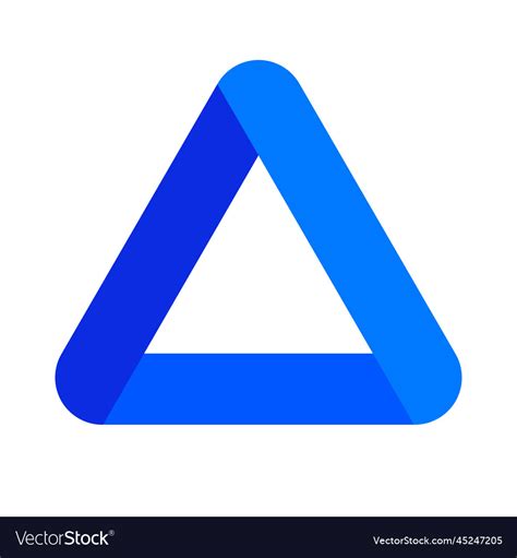 Logo With A Blue Triangle