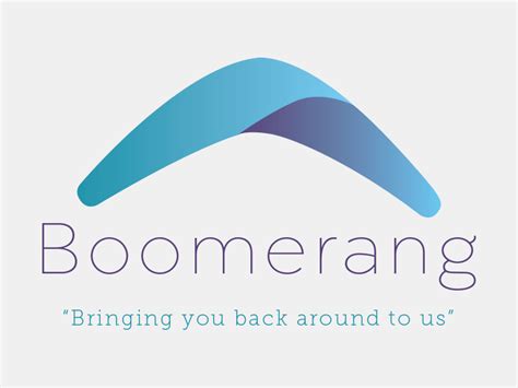 Logo With Two Silver Boomerangs