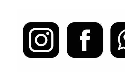 Arriba 103+ Foto Logos Redes Sociales Blanco Y Negro Alta Definición