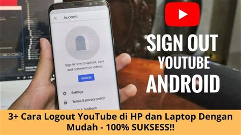 logout youtube di hp