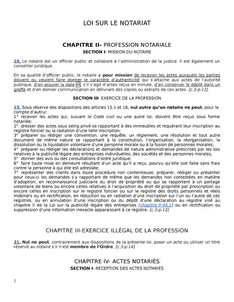 loi sur le notariat n-2