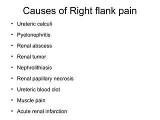 loin pain differential diagnosis