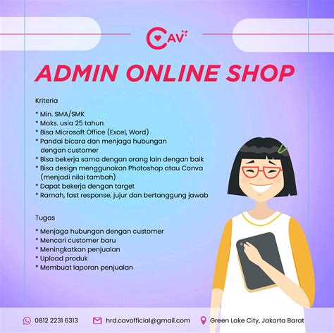 Lowongan Kerja Admin Online Shop Di Jakarta Timur