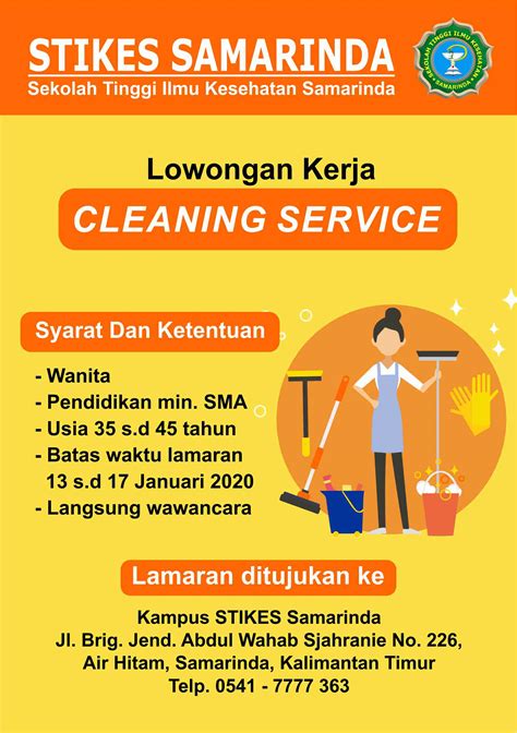 Info Loker Cleaning Service LokerCumaCuma