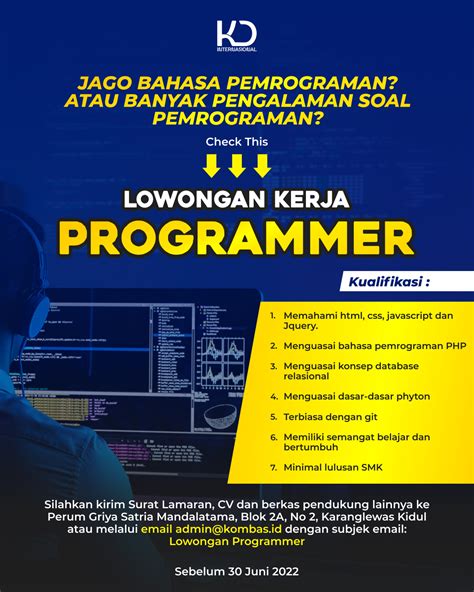 Loker Programmer PT Lunata Teknokindo Group Info Lowongan Kerja Medan Hari Ini