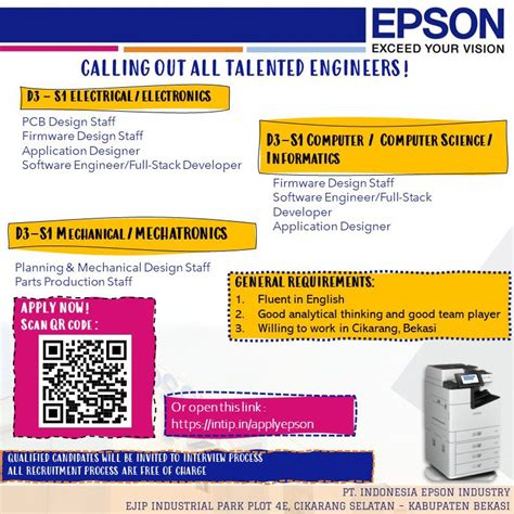 Loker Terbaru Pt Epson 2021, Peluang Karir Yang Menarik Untuk Anda