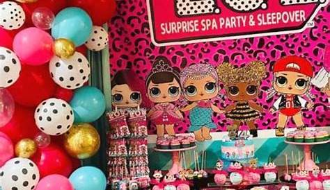 Lol surprise theme birthday party and colorful balloons. | Fiesta de