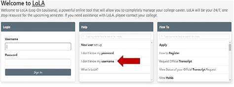 lola login bpcc