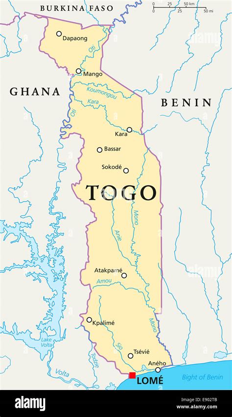lome togo map