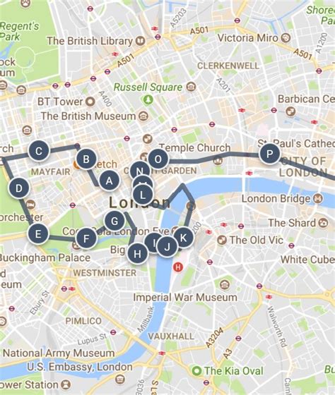 london city walks map