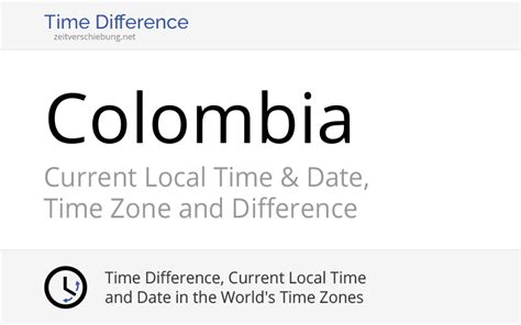london columbia time difference