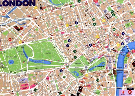london map printable