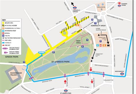 london marathon finish line location