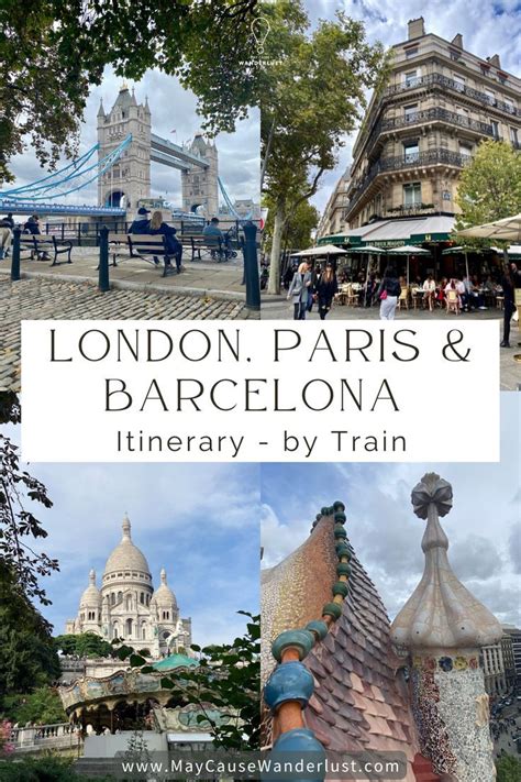 london paris barcelona itinerary