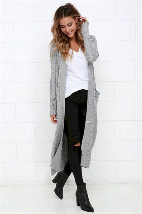 Long Cardigan Outfit Ideas for Early Spring DIY Darlin' Outfit