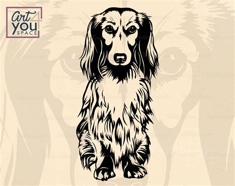 Long Haired Dachshund Silhouette at GetDrawings Free download