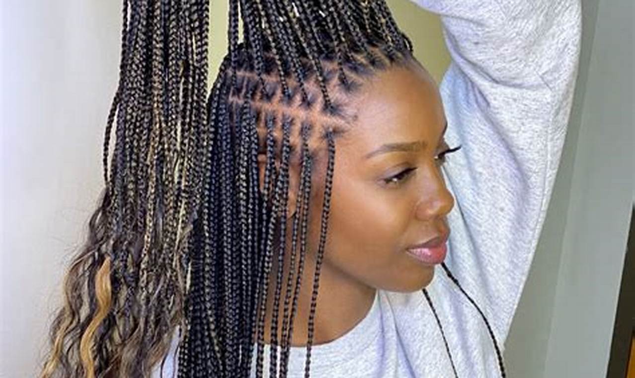 Discover the Enchanting World of Long Knotless Braids with Curly Ends