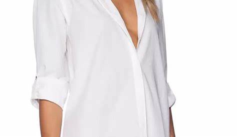 Women's white shirt, Boyfriend Shirt, Long Sleeve Cotton Shirt