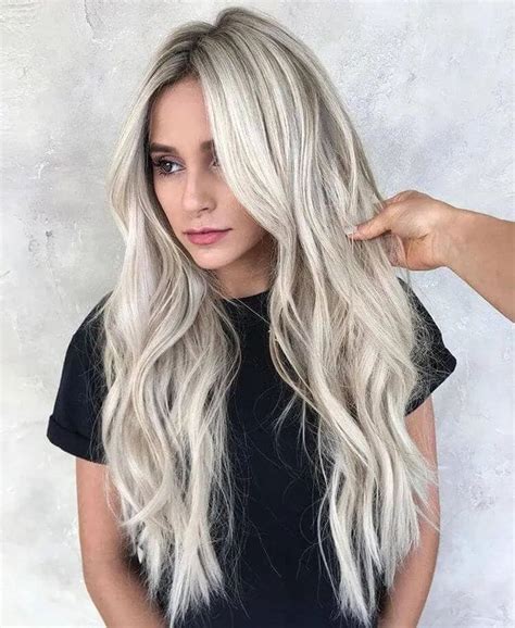 long ash blonde hairstyles