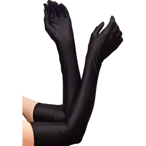 long black opera gloves