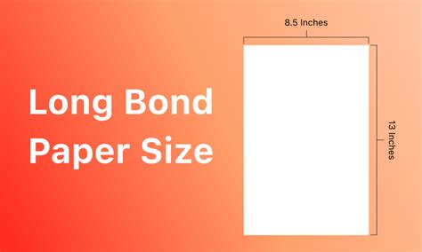 Long Bond Paper Size Length And Width