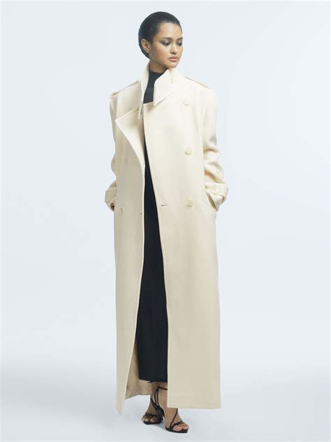 Long Cream Coat