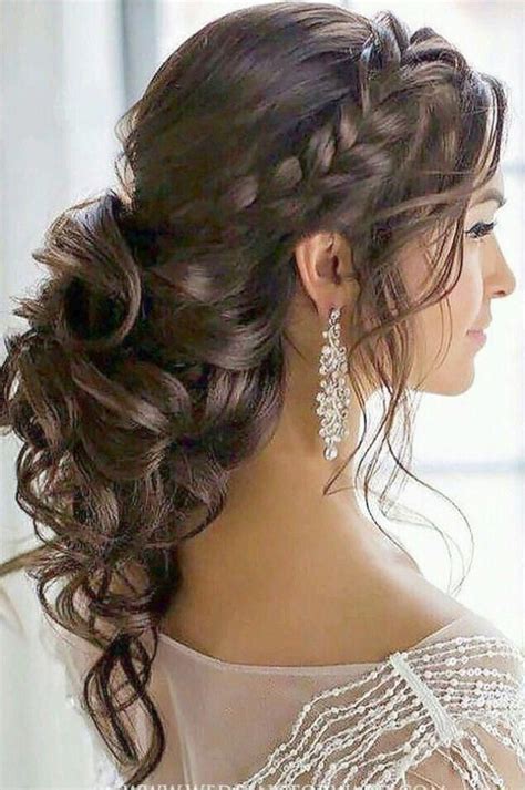  79 Stylish And Chic Long Curly Hairstyles For Wedding Guest For Short Hair
