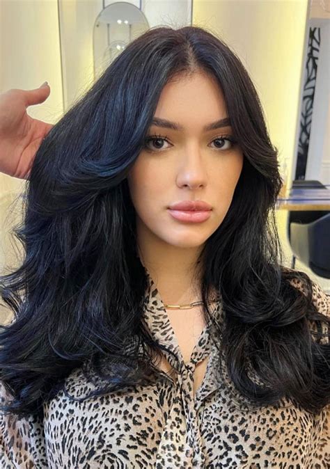 Long Curtain Bangs Oval Face Shape