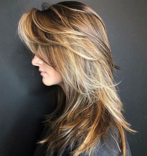 This Long Hair With Lots Of Layers And Side Bangs For Hair Ideas