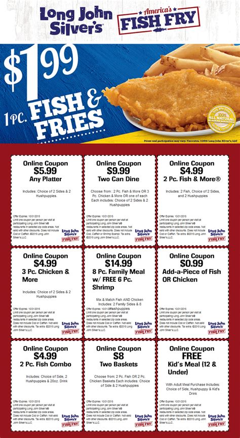 Long John Silver Printable Coupon