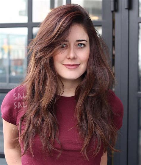  79 Gorgeous Long Layered Hair With Side Swept Fringe Hairstyles Inspiration