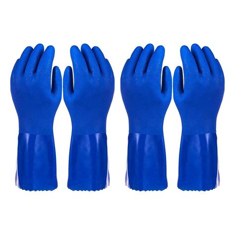 long lined dishwashing gloves