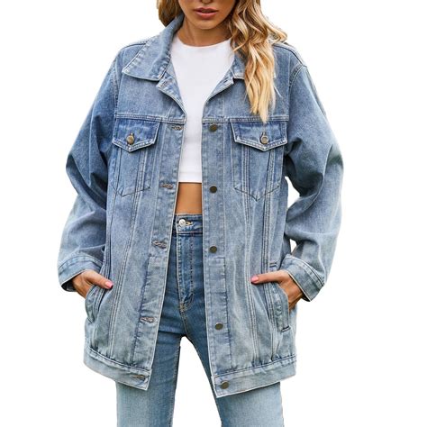 long oversized jean jacket