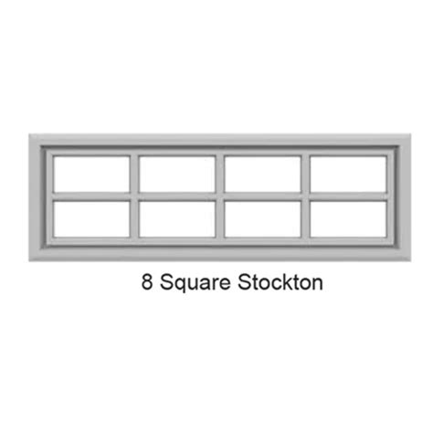 Long Panel Garage Door Window Inserts