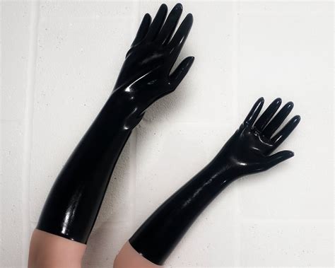 long rubber gloves elbow