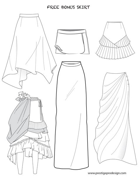 Long Skirt Drawing Reference