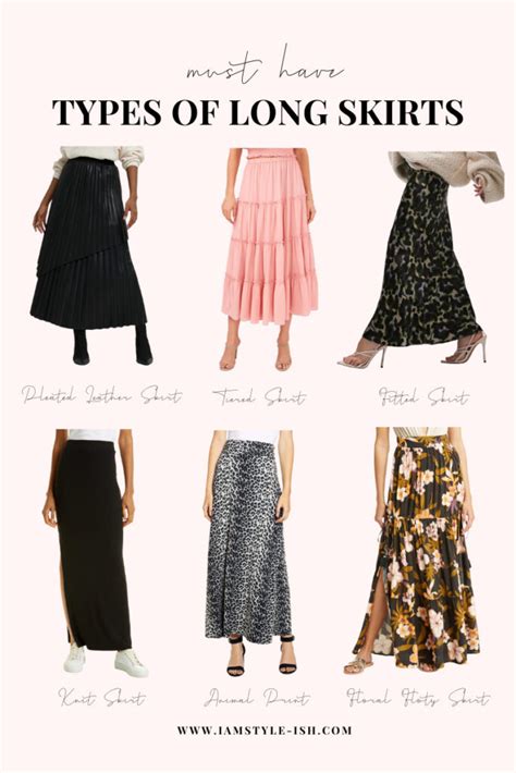 Long Skirt Types