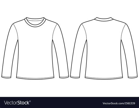 White longsleeved Tshirt stock illustration. Image of