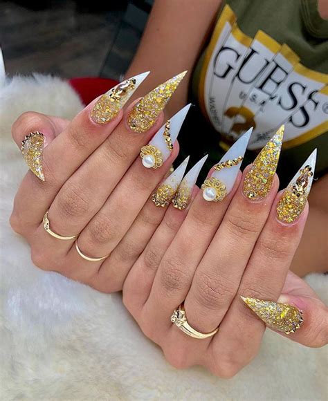 Long Stiletto Nails Designs Unique