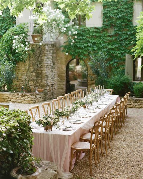 Long Tables Backyard Wedding