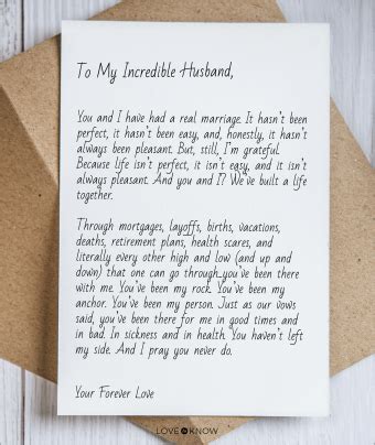 long trust love letter to my wife from husband