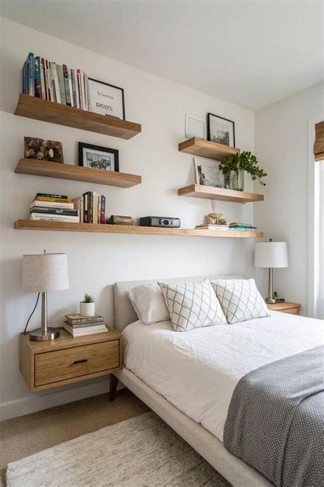 Long Wall Shelf Over Bed