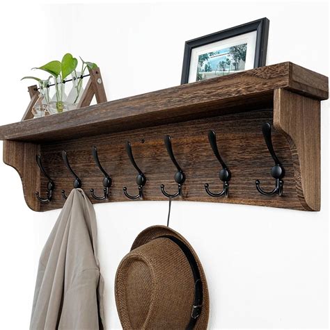 Long Wall Shelf With Hooks
