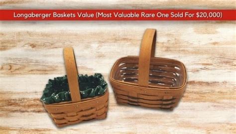 longaberger basket value guide