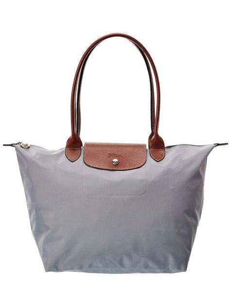 Longchamp Le Pliage Shoulder Bag Grey
