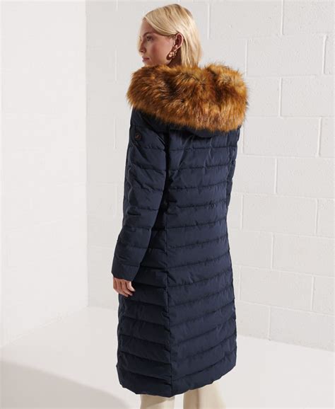 longline puffer coat superdry