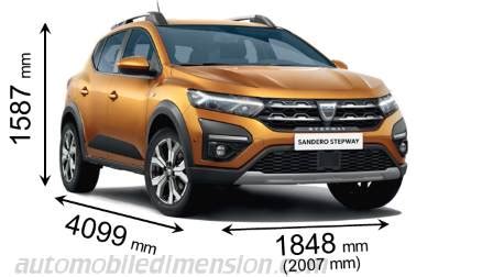 longueur dacia sandero stepway 2021