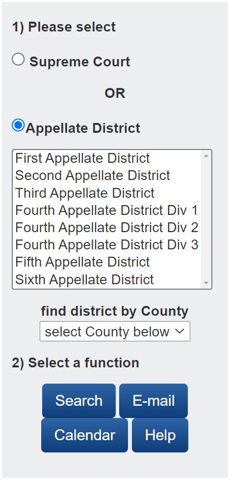 look up court case number california